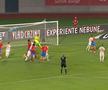 Golul lui Ngezana din Hermannstadt - FCSB, anulat din cauza unui fault, foto: captură de ecran Prima Sport