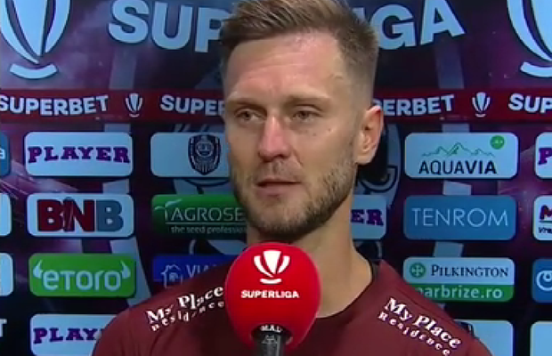 Damjan Djokovic a marcat primul gol de la revenirea la CFR Cluj și a explicat de ce s-a bucurat reținut: „Îmi era și frică”