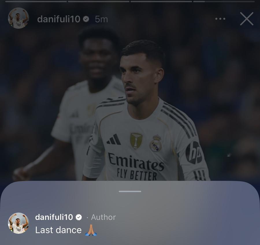 Postarea ștearsă ulterior de Dani Ceballos. Foto: X.com Ruptura cu Xabi Alonso e totală! Vedeta lui Real Madrid și-a anunțat plecarea pe Instagram: „Ultimul dans”