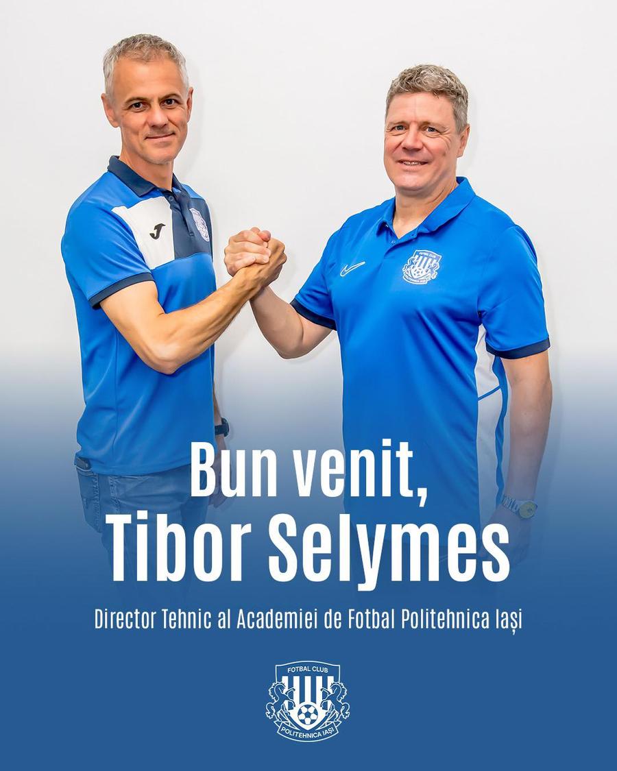 Tibor Selymes, prezentat la Academia Politehnicii Iași / foto: Facebook Tibor Selymes a semnat cu un club de tradiție și a fost prezentat oficial