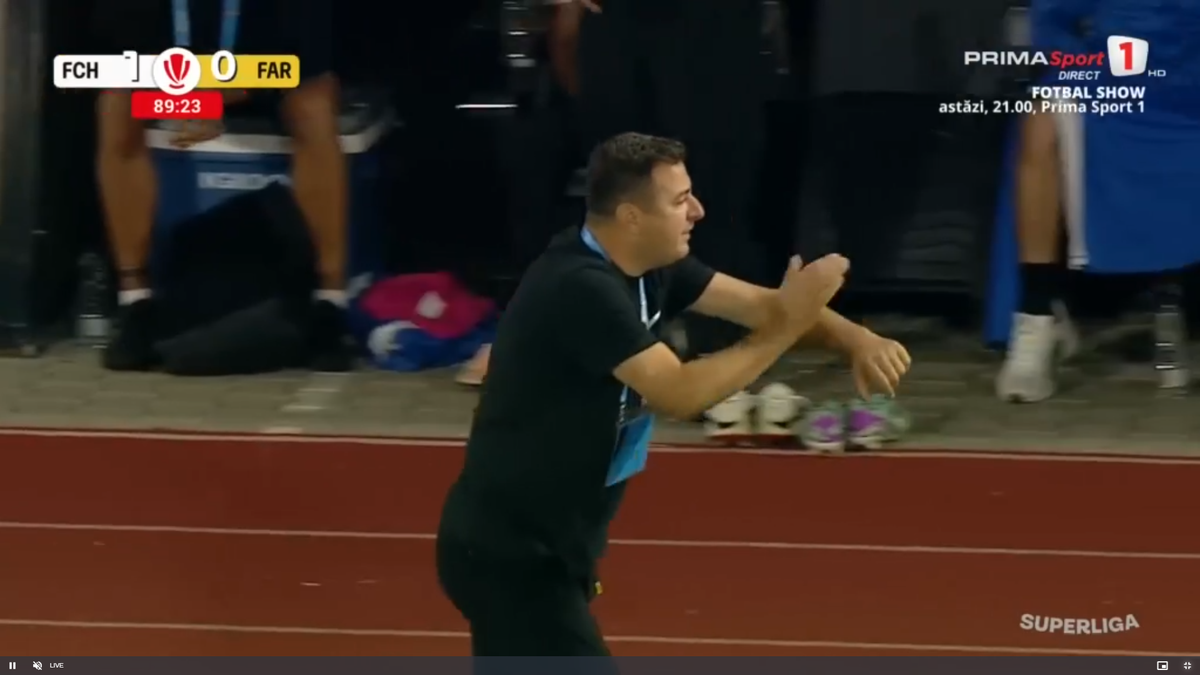 Farul putea primi penalty în minutul 90 cu Hermannstadt