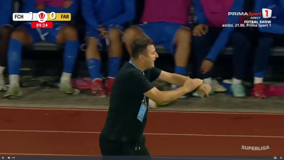 Farul putea primi penalty în minutul 90 cu Hermannstadt