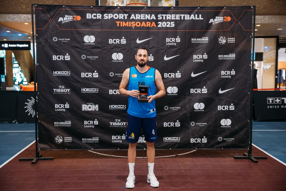 Un fost campion mondial, debut în baschetul 3x3 » Mladen Jeremic, MVP la Sport Arena Streetball Timișoara