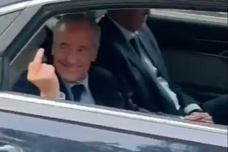 Florentino Perez, filmat în timp ce face gesturi obscene