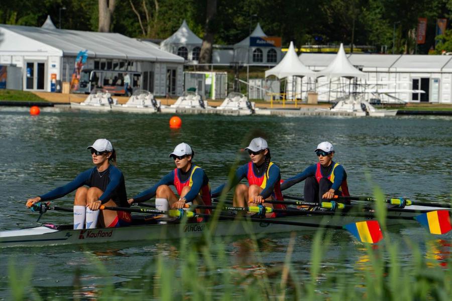Bărcile României de 4 rame și de 4 vâsle, calificate în semifinale la Campionatele Mondiale de canotaj de la Amsterdam