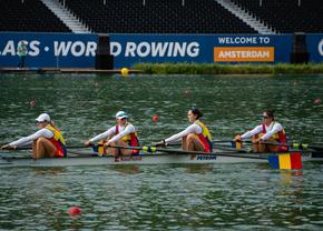 Bărcile României de 4 rame și cea feminină de 4 vâsle, calificate în semifinale la Campionatele Mondiale de canotaj de la Amsterdam