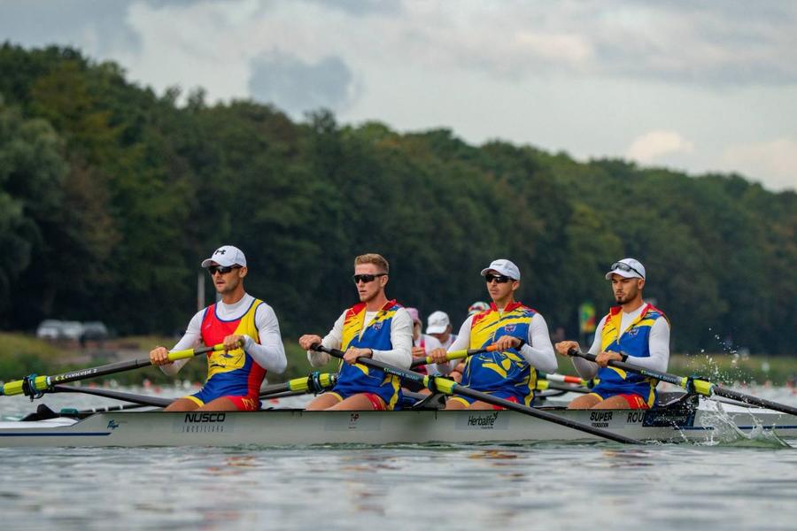 Bărcile României de 4 rame și de 4 vâsle, calificate în semifinale la Campionatele Mondiale de canotaj de la Amsterdam