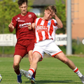 Denis Aevoaei (stânga) în meciul Cittadella - Vicenza 3-3 din campionatul Primavera 2, în care a marcat un gol / Foto: Instagram