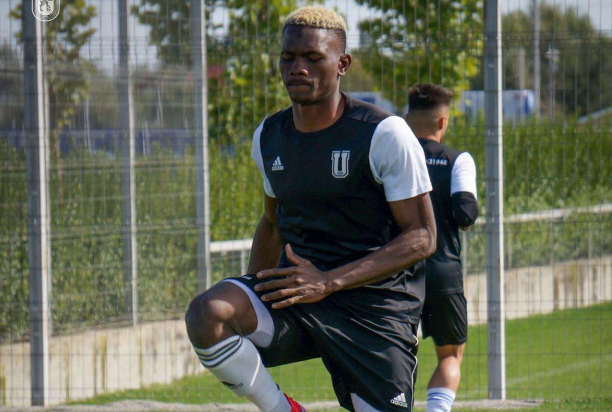 Jibril Ibrahim, la primul antrenament la FCU Craiova
