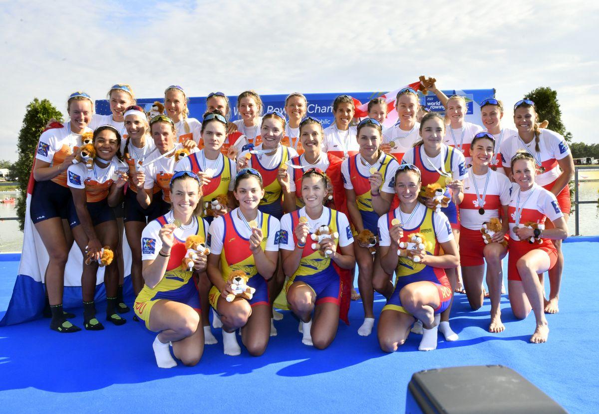Aur pentru barca de 8+1 a României la Mondialele de la Racice