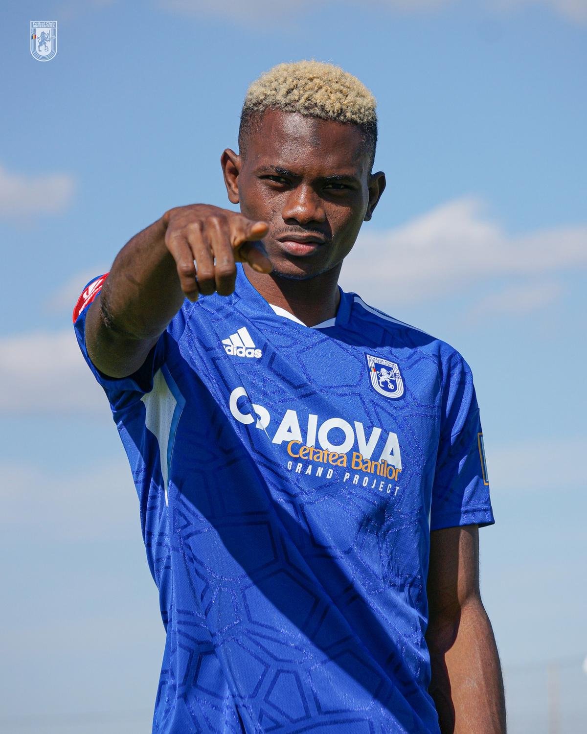 Jibril Ibrahim, la primul antrenament la FCU Craiova