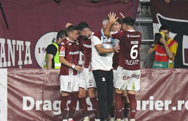 8 detalii de la Rapid - CFR Cluj 3-1 » Gestul lui Rrahmani de la gol + indicații de la antrenorul portarilor