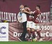 Imagini inedite în Giulești! Cristiano Bergodi a sărbătorit cu jucătorii și cu fanii golul de 3-1