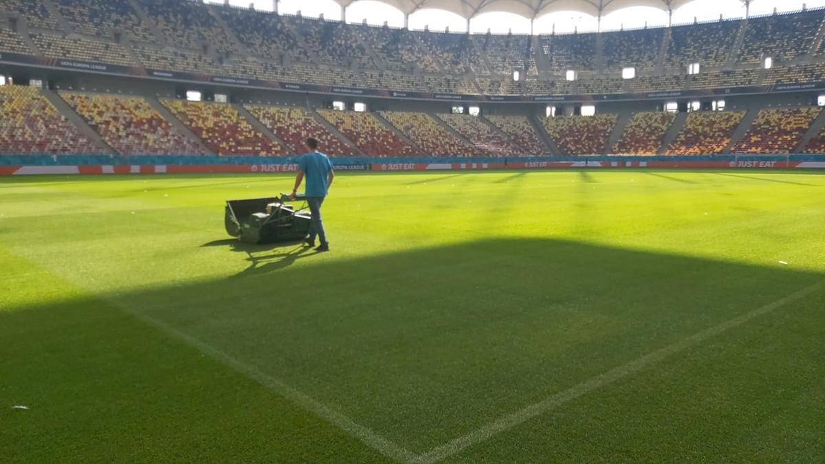 Cum arată gazonul Arenei Naționale, cu o zi înainte de FCSB - RFS