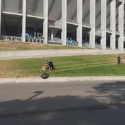 Cum se prezintă gazonul de pe Arena Națională înainte de FCSB - RFS / Foto: Marius Mărgărit