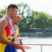 Florin Arteni, Florin Lehaci - argint dublu rame la CM 2025 Foto: FR Canotaj/Balint Czucz