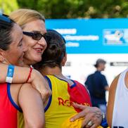 Simona Radiș și Magdalena Rusu - aur la dublu rame CM 2025 Foto: FR Canotaj/Balint Czucz