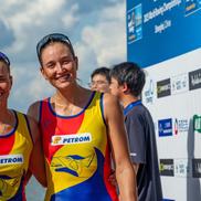 Simona Radiș și Magdalena Rusu - aur la dublu rame CM 2025 Foto: FR Canotaj/Balint Czucz