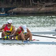 Florin Arteni, Florin Lehaci - argint dublu rame la CM 2025 Foto: FR Canotaj/Balint Czucz