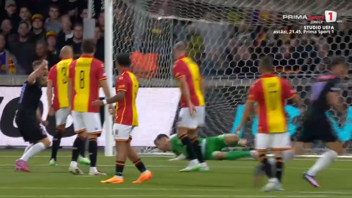 Golul marcat de David Miculescu în Go Ahead Eagles - FCSB