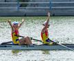 Simona Radiș și Magdalena Rusu - aur la dublu rame CM 2025 Foto: FR Canotaj/Balint Czucz