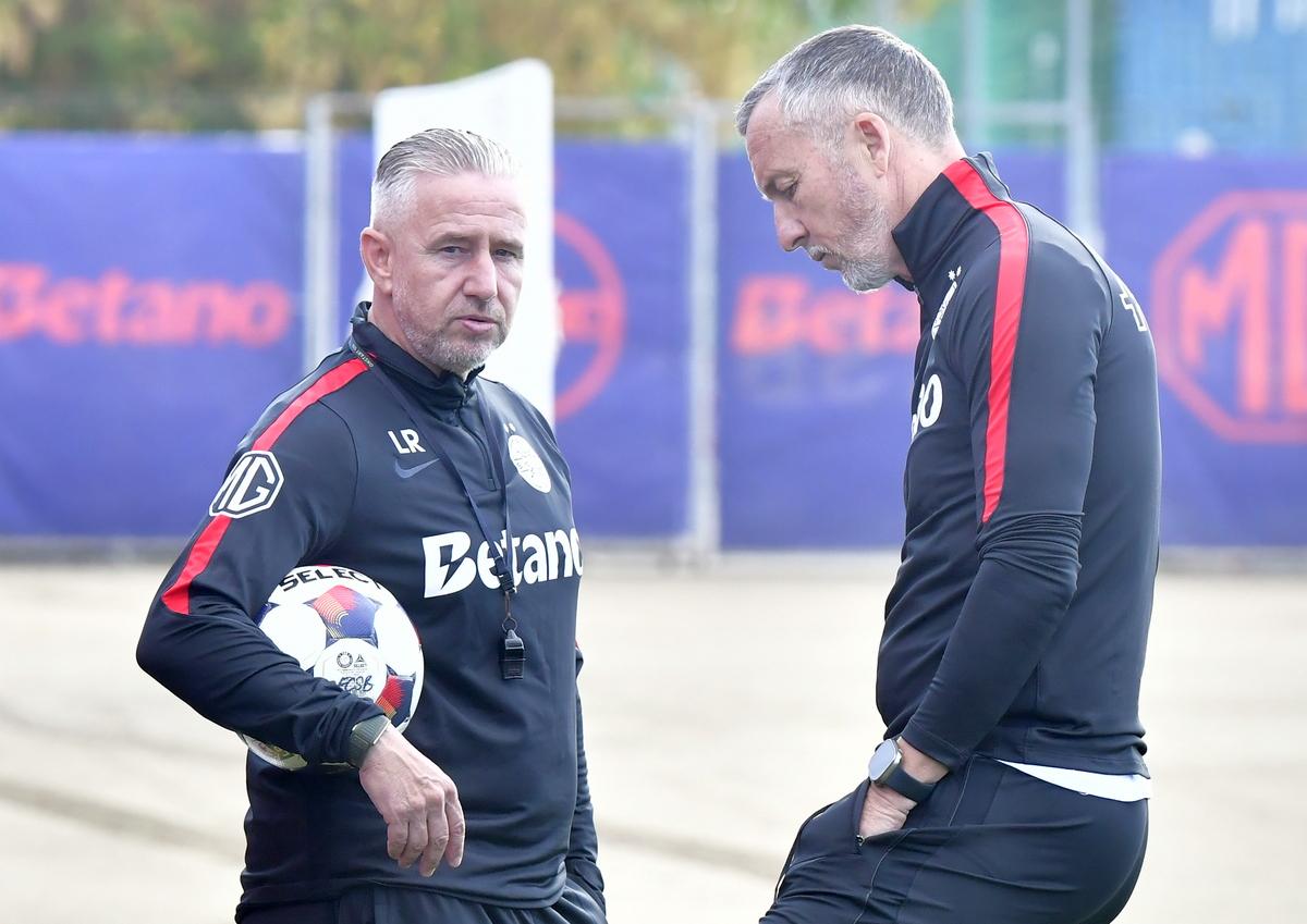 Laurențiu Reghecampf, primul antrenament FCSB