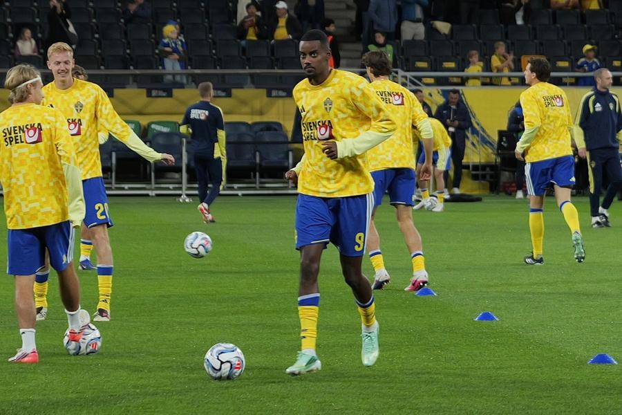 Alexander Isak a fost omul numărul unu al partidei de la Stockholm. Foto: Andrei Furnigă (GSP) Notele GSP la Suedia - România » Un 8 pentru starul serii și patru corijenți în tabăra lui Hagi