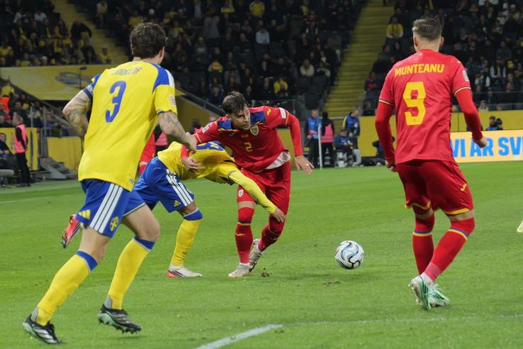 Louis Munteanu și Rațiu în Suedia - România, în etapa #1 din Liga Națiunilor // foto: Andrei Furnigă (GSP.ro)
