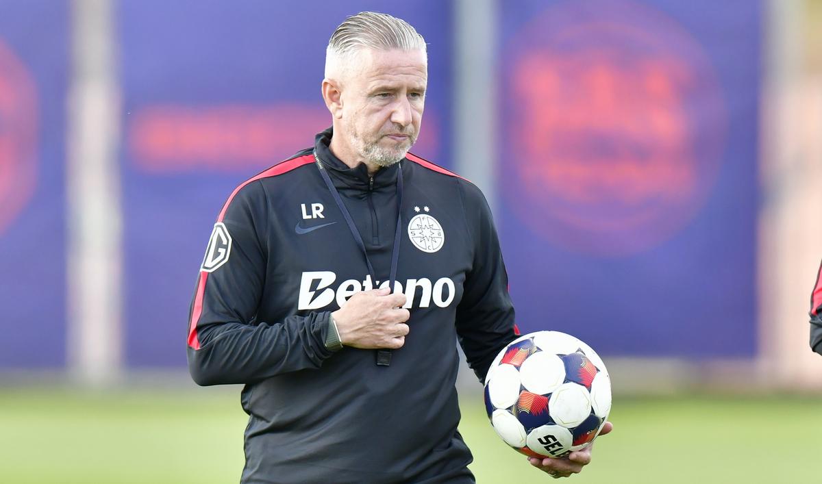 Laurențiu Reghecampf, primul antrenament FCSB