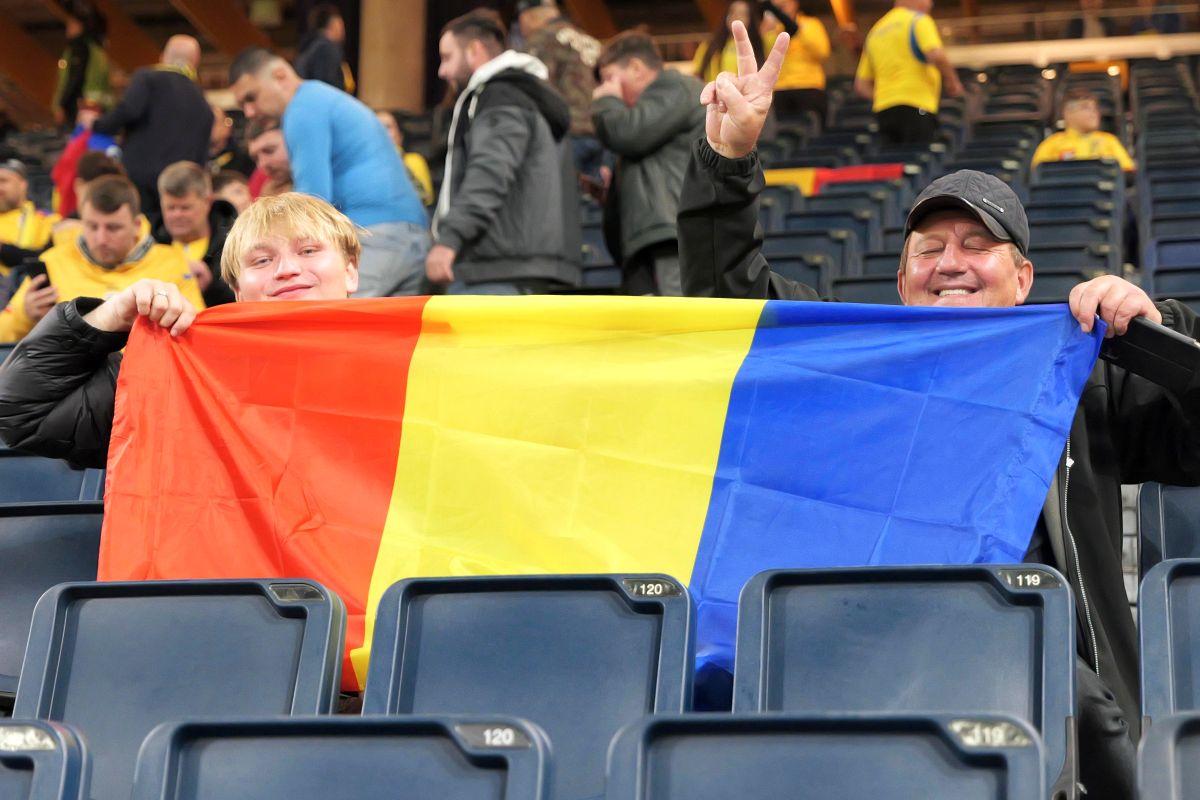 „Zidul Galben” a cucerit și Stockholm! Imagini spectaculoase cu fanii României, înainte de meciul cu Suedia