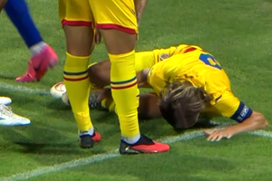 Lovitură pentru Rapid! Jucătorul s-a accidentat în meciul naționalei U21