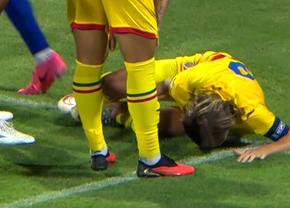 Lovitură pentru Rapid! Jucătorul s-a accidentat în meciul naționalei U21