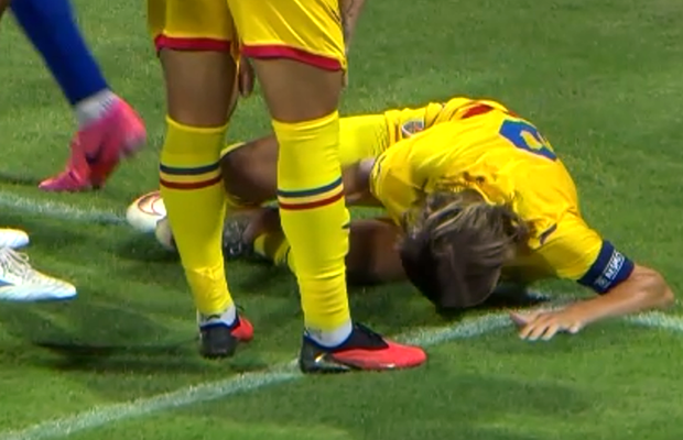 Lovitură pentru Rapid! Jucătorul s-a accidentat în meciul naționalei U21