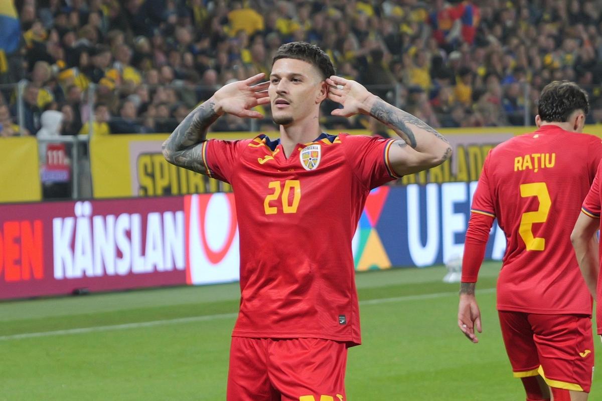 Dennis Man l-a umilit pe Lindelof, apoi a făcut un gest total neașteptat în fața suporterilor români