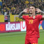Dennis Man, gol în Suedia - România/ foto Andrei Furnigă (GSP)