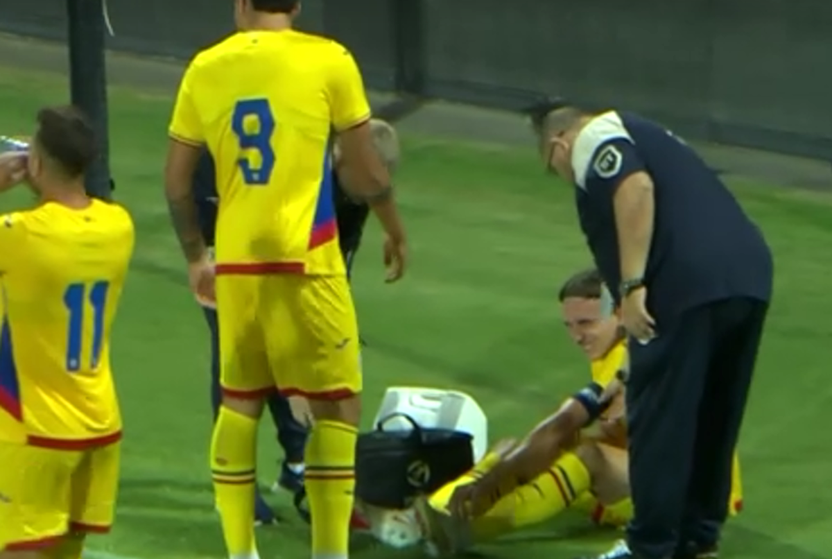 Lovitură pentru Rapid! Jucătorul s-a accidentat în meciul naționalei U21