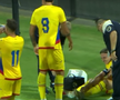 Cătălin Vulturar, accidentat în Cipru U21 - România U21 // foto: captură Voyo