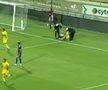 Cătălin Vulturar, accidentat în Cipru U21 - România U21 // foto: captură Voyo