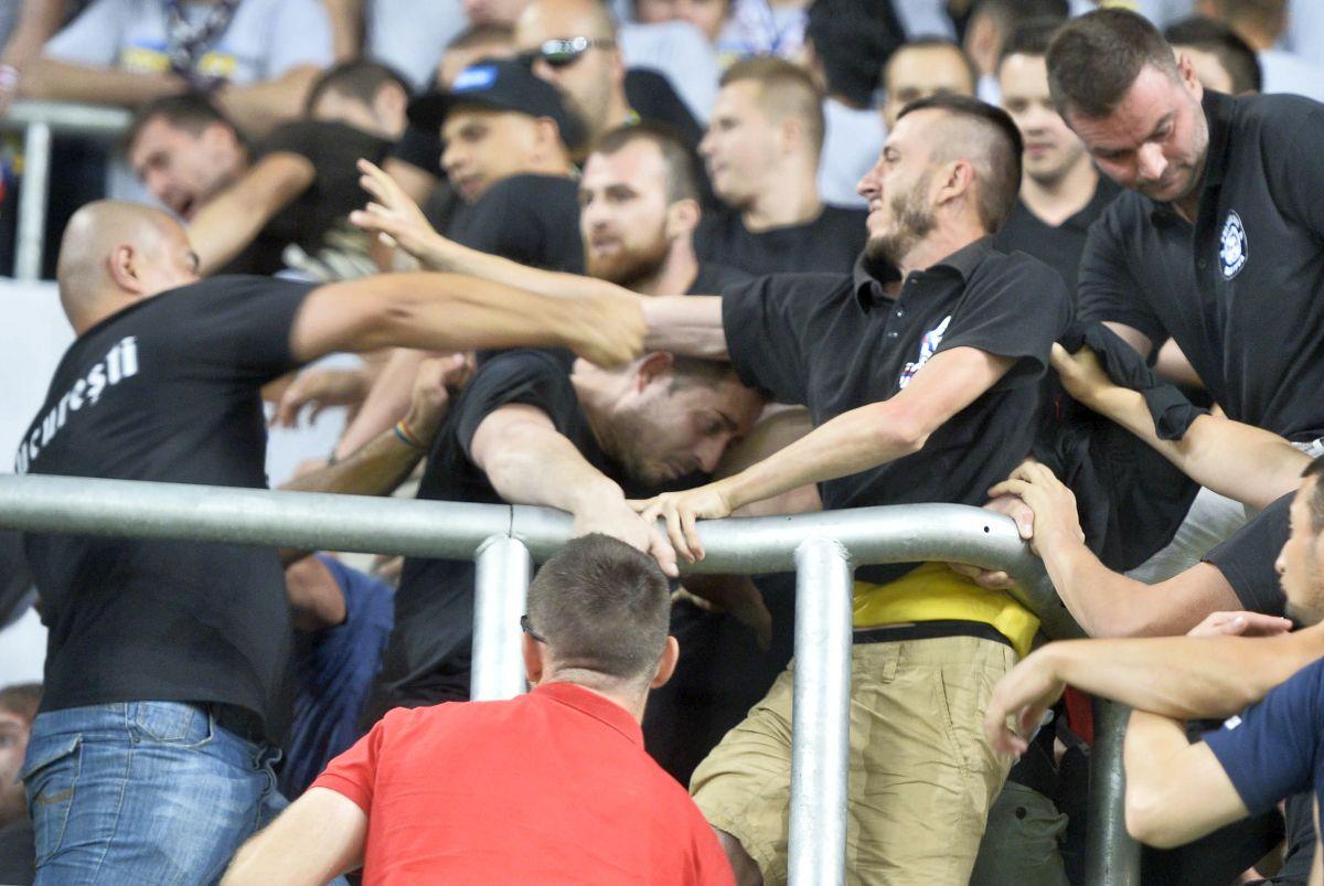 Scandalul de la Budapesta din 2015, când dinamoviștii și steliștii și-au împărțit pumni pe stadion