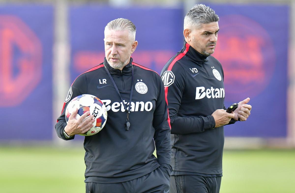 Laurențiu Reghecampf, primul antrenament FCSB