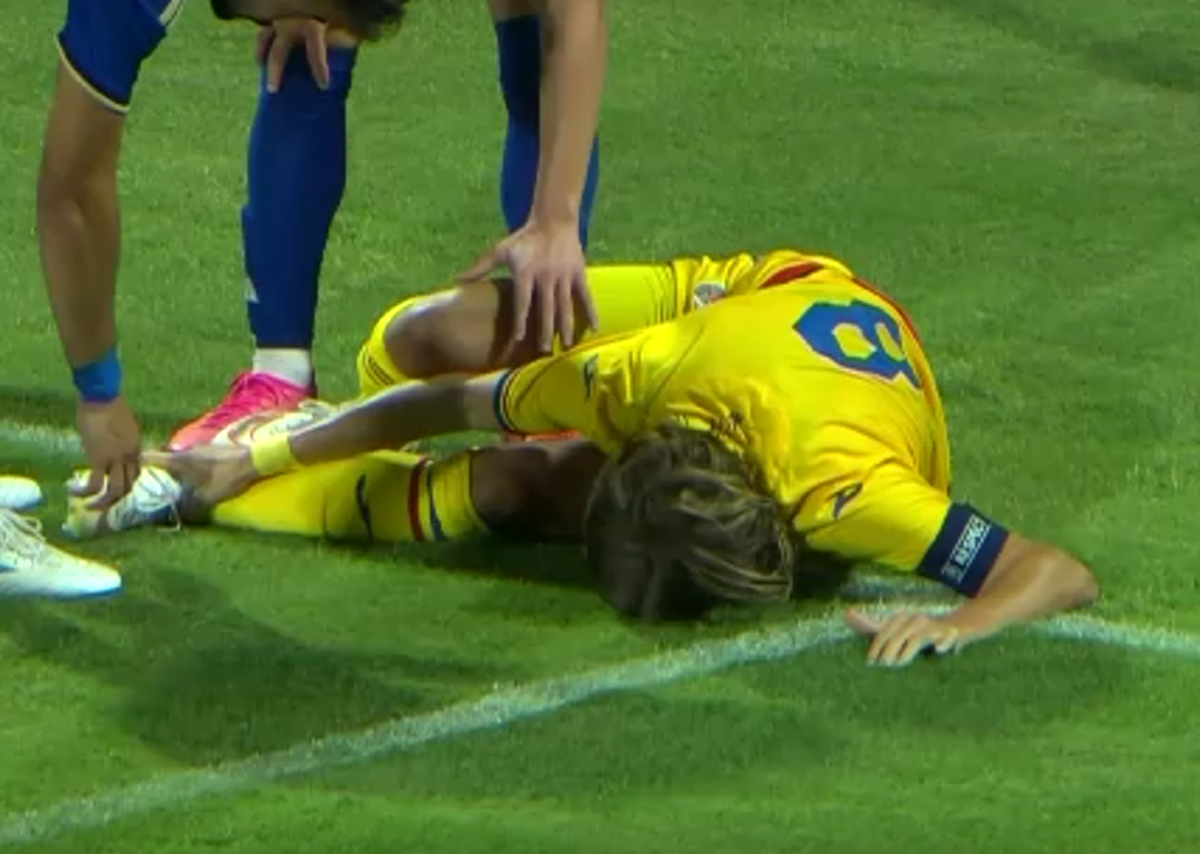 Lovitură pentru Rapid! Jucătorul s-a accidentat în meciul naționalei U21
