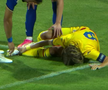 Cătălin Vulturar, accidentat în Cipru U21 - România U21 // foto: captură Voyo