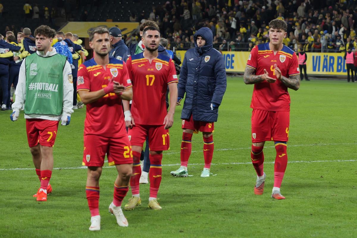 Ce s-a întâmplat la finalul partidei Suedia - România: „tricolorii”, atenți la discursul liderilor de peluză