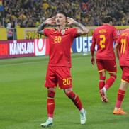 Dennis Man, gol în Suedia - România/ foto Andrei Furnigă (GSP)