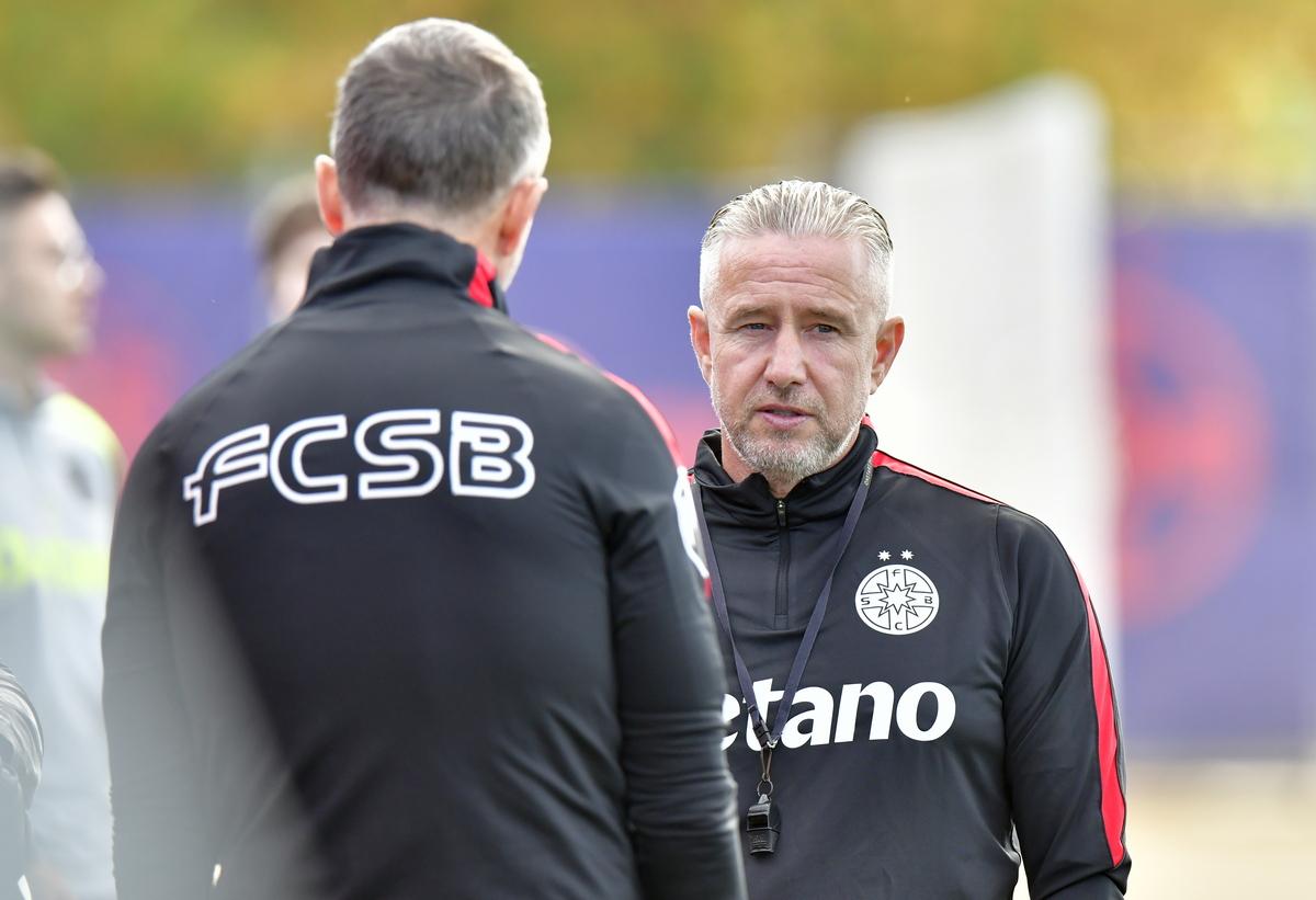 Laurențiu Reghecampf, primul antrenament FCSB