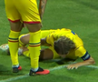 Cătălin Vulturar, accidentat în Cipru U21 - România U21 // foto: captură Voyo