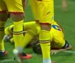 Cătălin Vulturar, accidentat în Cipru U21 - România U21 // foto: captură Voyo