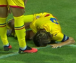 Cătălin Vulturar, accidentat în Cipru U21 - România U21 // foto: captură Voyo