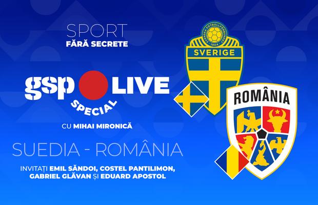 Suedia - România, primul meci oficial după revenirea lui Hagi » Comentăm la GSP Live Special