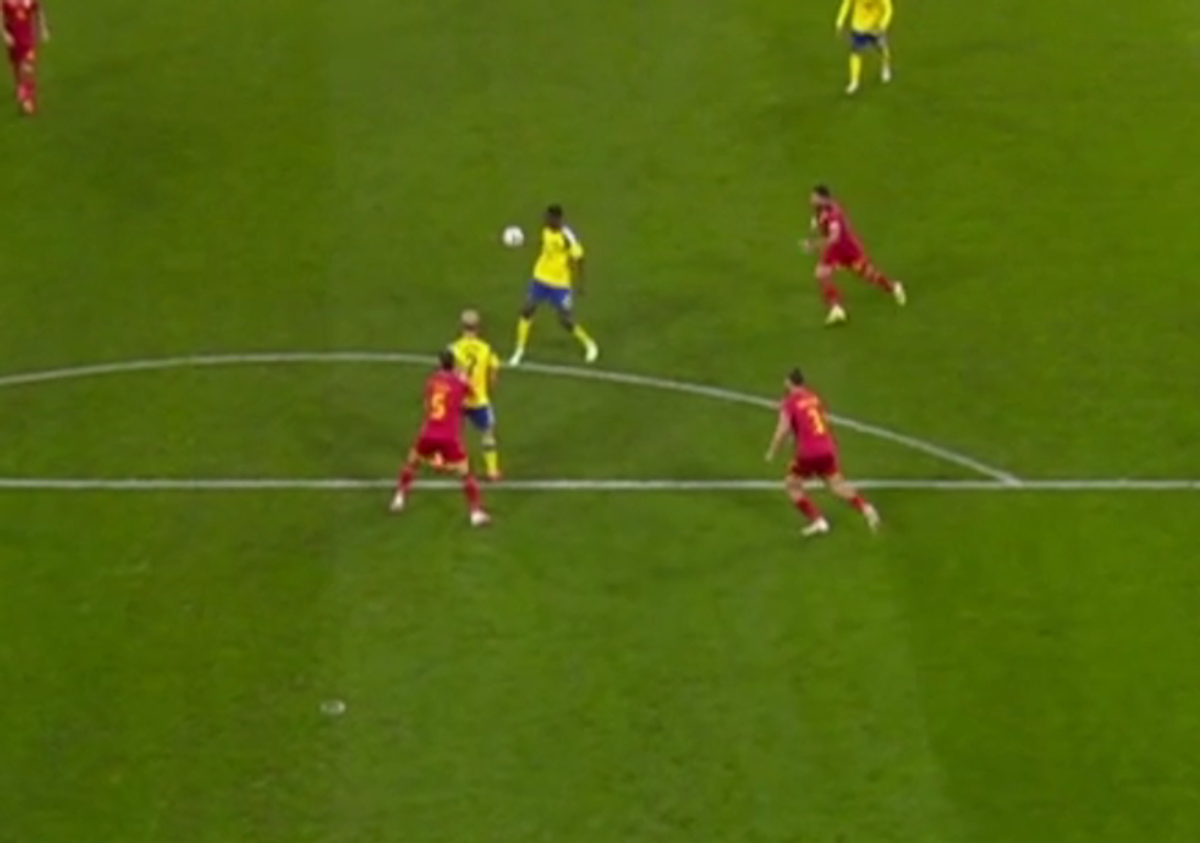 Suedia, gol anulat cu România // foto: captură Antena 1